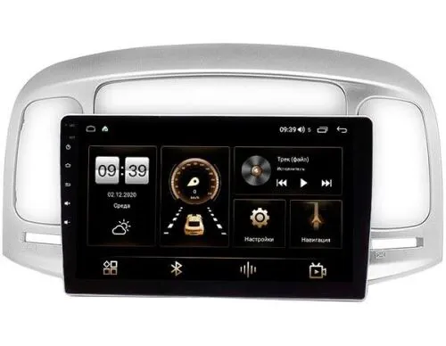 Штатная магнитола для Hyundai Santa Fe 2005-2012 на Android 10 (WiFi/BT/GPS/DSP/QLED/4G)