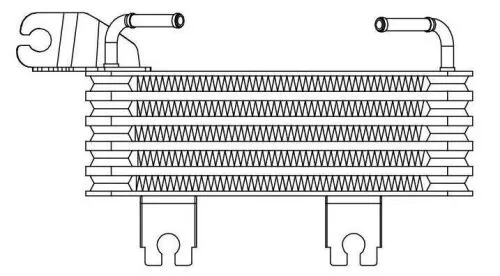 Радиатор масл. для а/м Hyundai Santa Fe (00-) (LOc 0849) - Luzar арт. LOc 0849